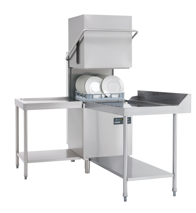 Maidaid C2035WS Passthrough Hood Type Dishwasher 500mm Basket + Drain