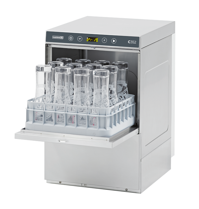 Maidaid C352D Undercounter Glasswasher 350mm Basket + Drain Pump